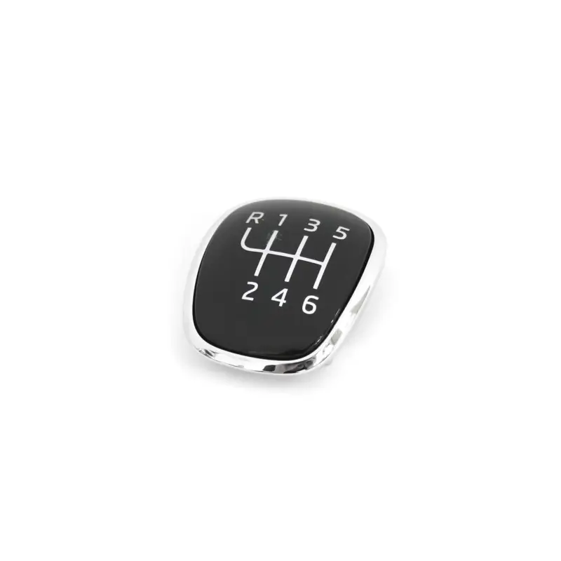 Preis Gesenkt Original Skoda Plakette Komfort Schaltknauf 6-Gang Schaltgetriebe Blende Clip chrom schwarz