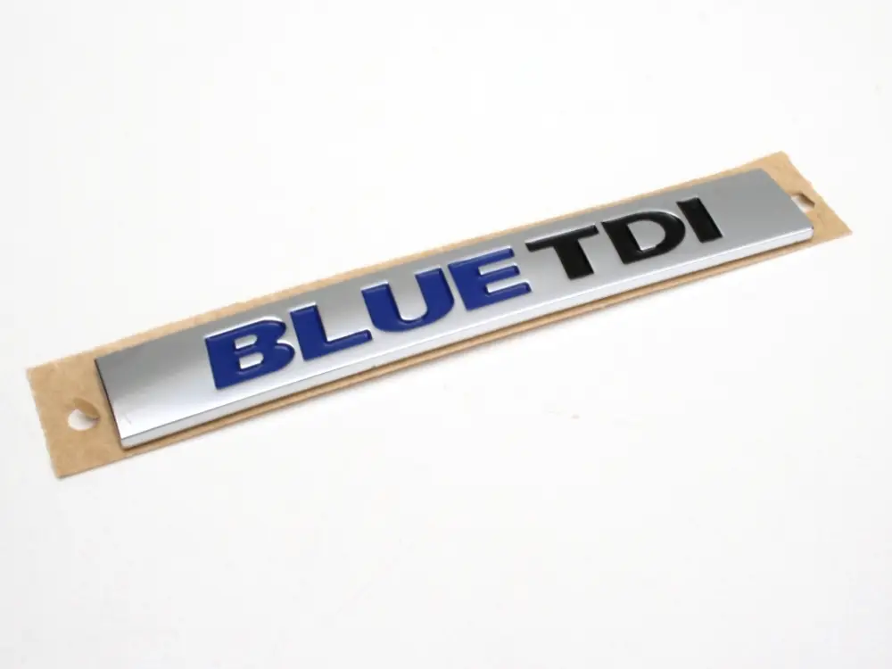 BLUE TDI Schriftzug Aufkleber Original Emblem Kühlergrill Heckklappe Beliebt