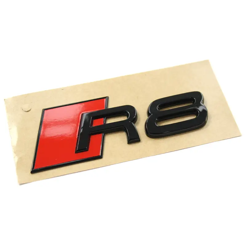 Original Audi R8 Schriftzug schwarz Tuning Exclusive Black Edition Emblem Online Kaufen