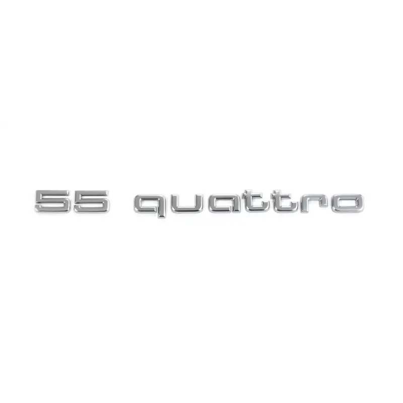Nur Heute Original Audi 55 quattro Schriftzug hinten Heckklappe Emblem Logo alu standard