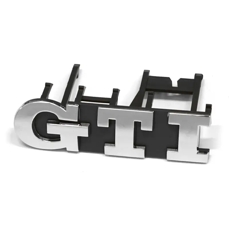 Original VW Golf 4 (1J) GTI Schriftzug Kühlergrill Clip Tuning Emblem Zeichen chrom 1J6853679CFDY Preisknaller