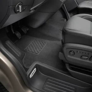 Textilfußmatte "Plus" vorn Original VW Transporter T5 Satinschwarz Fußmatte Drehknebel Versand Am Gleichen Tag