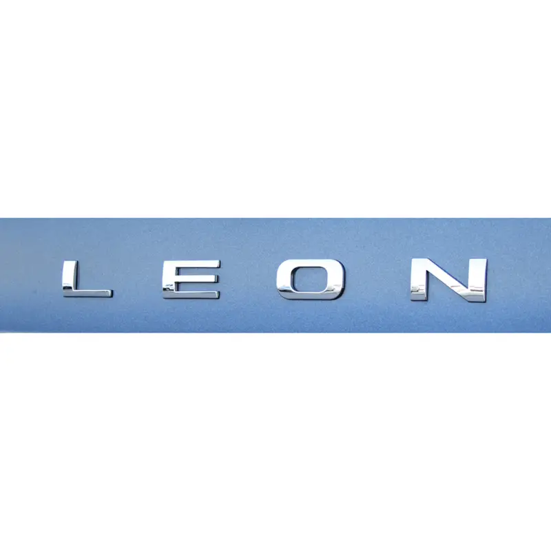 Finale Aktion Original Seat Leon Schriftzug hinten Heckklappe Emblem Logo chrom
