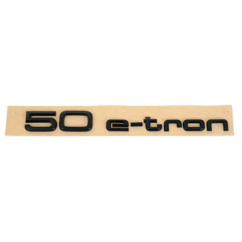 Markenprodukt Original Audi 50 e-tron Schriftzug schwarz Tuning Black Edition Emblem 89A853744ET94