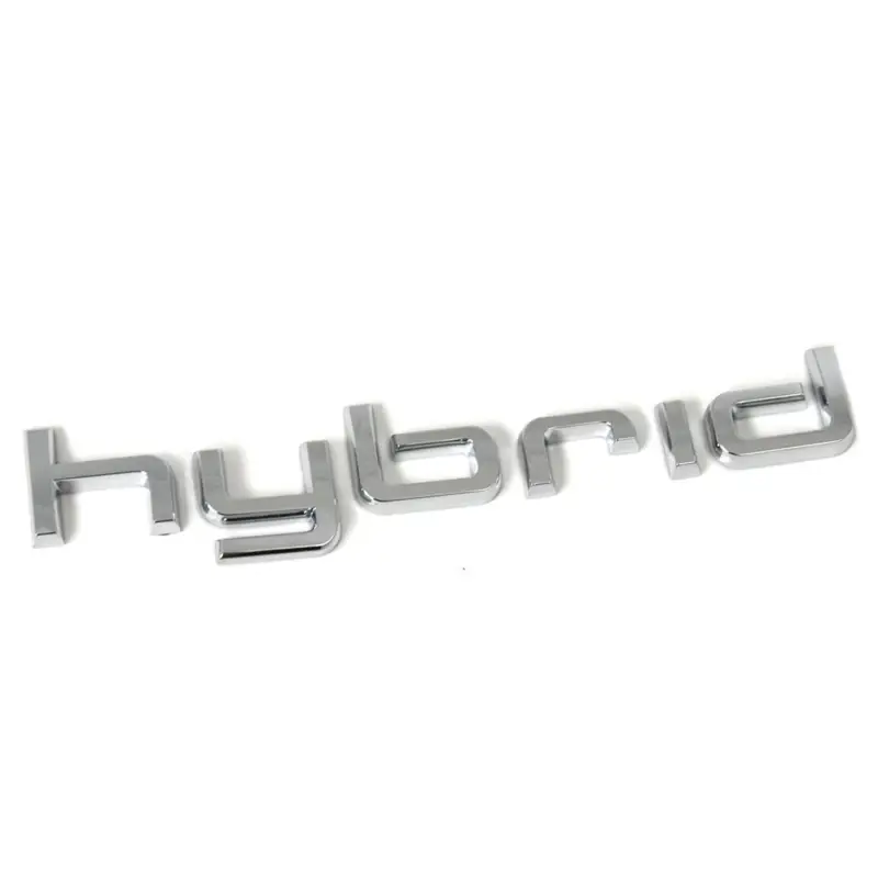 Original Audi Hybrid Schriftzug hinten Heckklappen Exterieur Emblem Logo Chrom Solange Der Vorrat Reicht