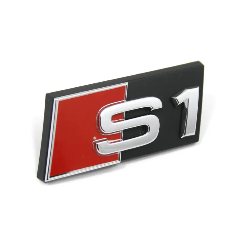 Aktuell Original Audi S1 Schriftzug Kühlergrill Exterieur Emblem Logo vorn Chrom