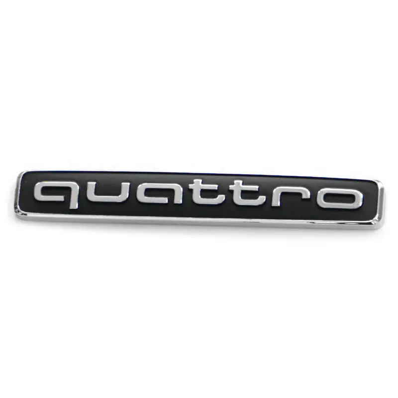Original Audi Quattro Schriftzug Plakette Heckklappe Emblem Logo chrom 4M08537372ZZ Zertifiziert