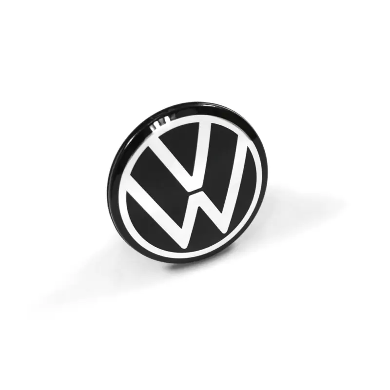 Wochenendangebot Original VW Nabenkappe Radnabenkappe Nabenabdeckung Alufelge schwarz/chrom 5H0601171FOD