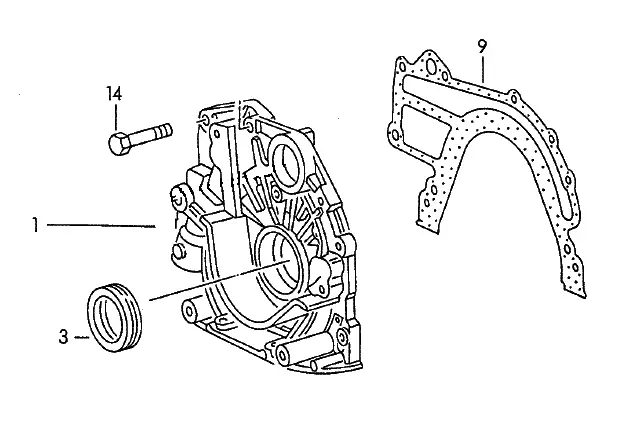 Begrenztes Angebot Original VW Ölpumpe Dichtung Kurbelwellensimmering 074115105D