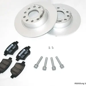 Zertifiziert Bremse hinten Komplettsatz Bremsbeläge Bremsscheiben Audi VW Original Set 8P0098601L