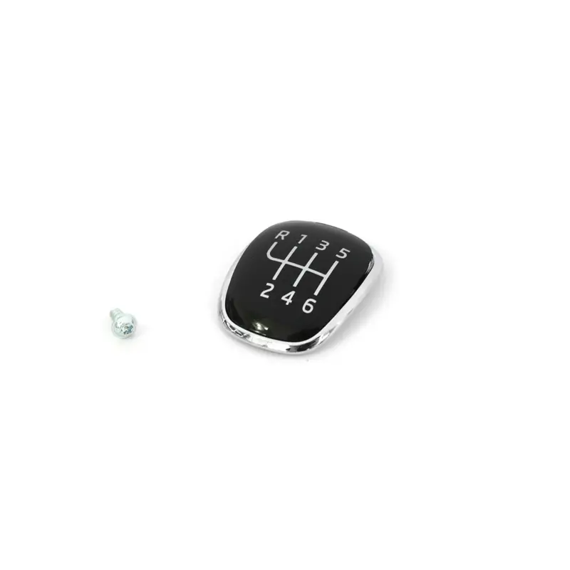 Heißes Angebot Original Skoda Plakette Schaltknauf 6-Gang Schaltgetriebe Blende Clip chrom schwarz