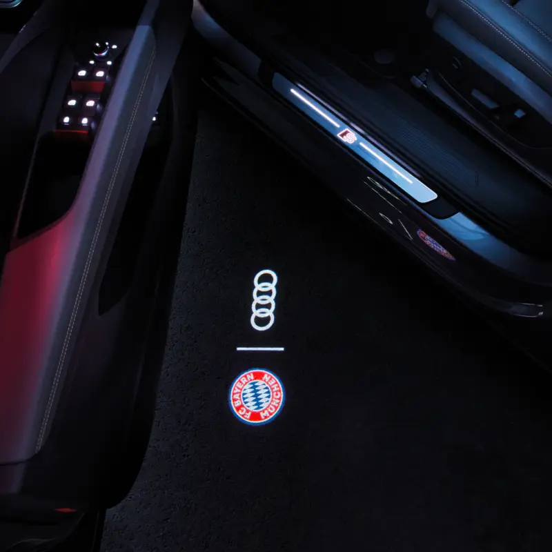 Angebot Original Audi LED Einstiegsleuchten FCB Einstiegsbeleuchtung FC Bayern Projektor 4G0052133N