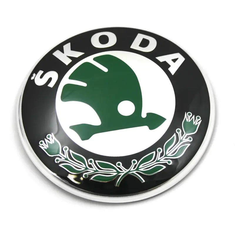 Original Skoda Zeichen vorne Emblem Zeichen Logo Frontklappe Plakette Top-Angebot