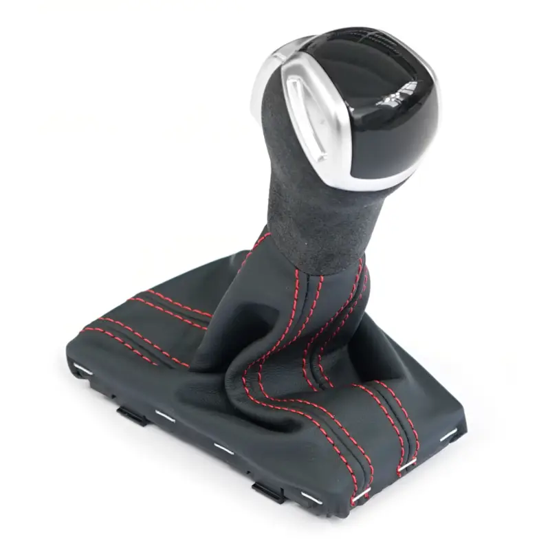 Original Audi RSQ3 Schalthebel Griff Alcantara Schaltknauf schwarz/rot Automatik Sport Hebel Neuheit