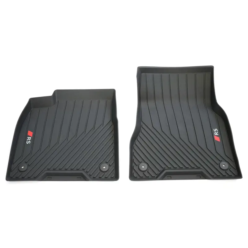 Schnäppchen Original Audi Q6 e-tron RS Allwettermatten vorn Gummi Fußmatten schwarz 85B061221B041