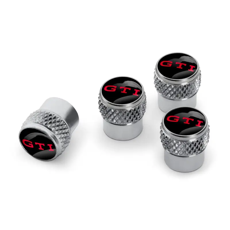 Original VW Ventilkappen GTI Design Logo Schriftzug Gummiventil Messingventil 000071215Q Schnäppchen