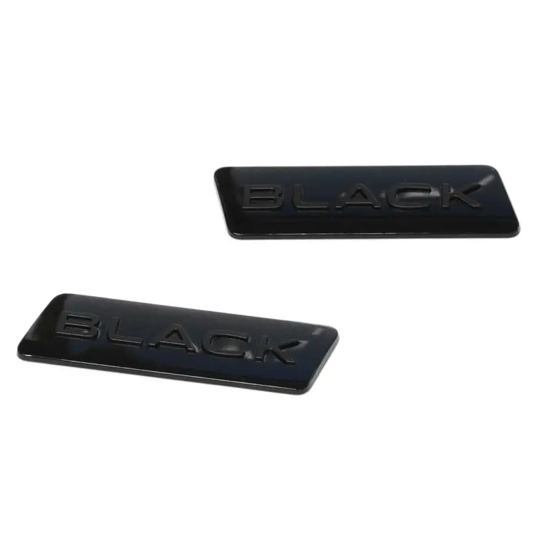 Sonderaktion Original VW Golf 8 R Black Edition Plaketten B-Säule Schriftzug Logo Emblem schwarz