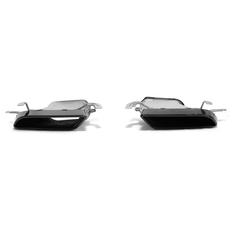 Abverkauf Original Skoda Octavia 4 (NX) RS Sport Endrohr Auspuffblenden Set schwarz/chrom