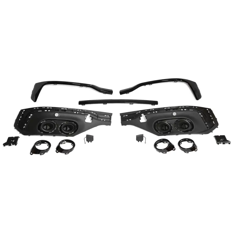 Billig Original Audi SQ5 (FY) Sportback Doppelrohr Auspuffblenden Zierleiste schwarz Heckdiffusor