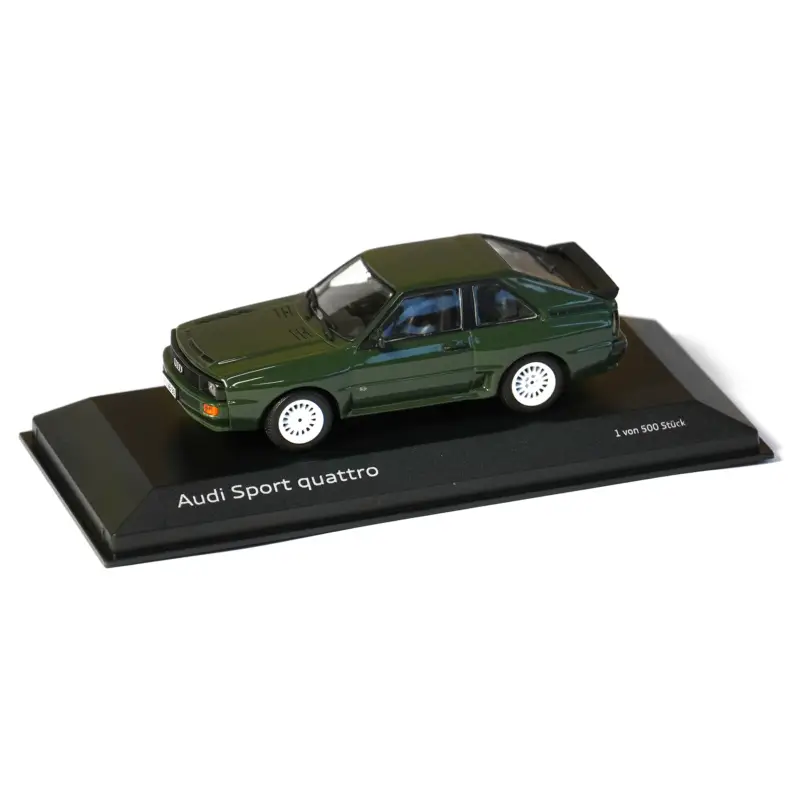 Audi Sport quattro Modellauto 1:43 Miniatur Modell Malachitgrün A5-5161 Schneller Versand