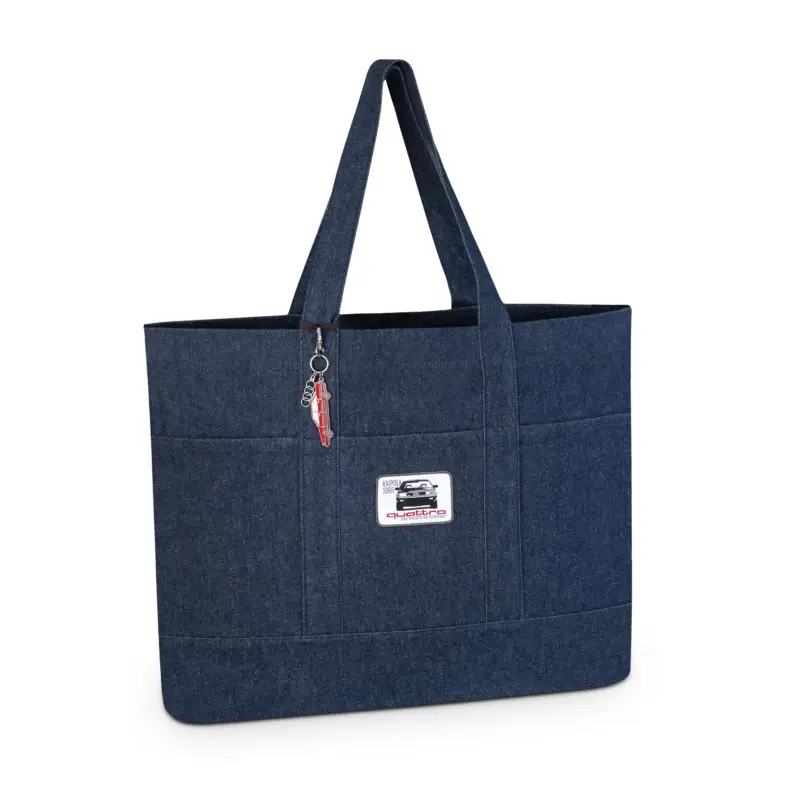 Original Audi Shopper Tragetasche Quattro Kaipola 1986 Tasche Einkaufstasche blau 3152501000 Zertifiziert