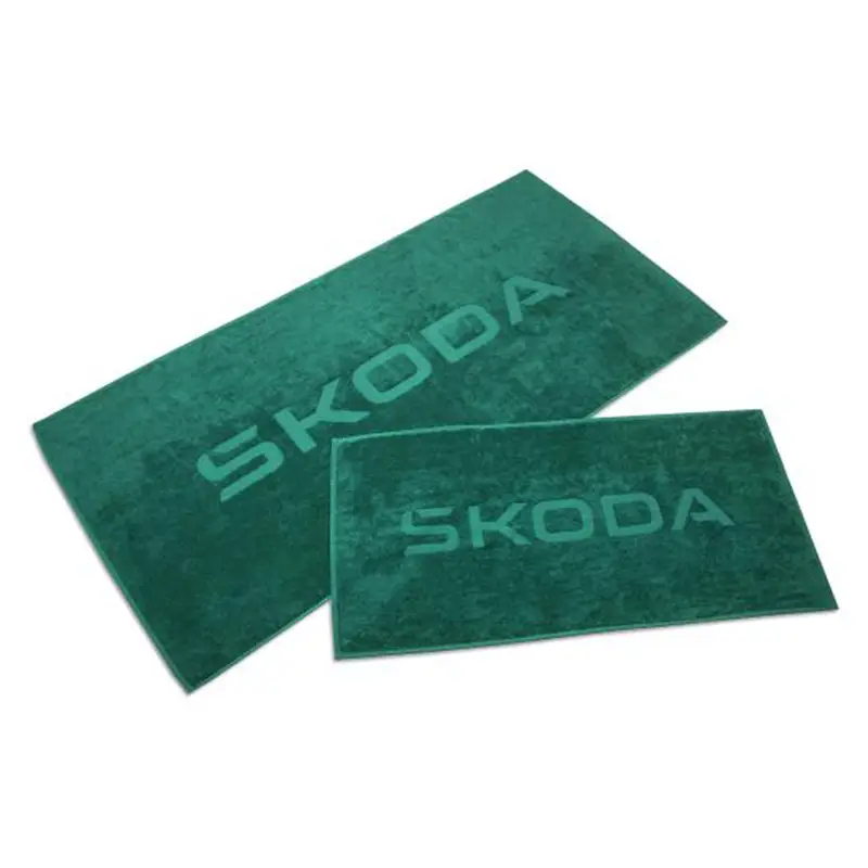 Sonderangebot Original Skoda Badetuch Handtuch Set Strandtuch Baumwolle grün 6U0084500549
