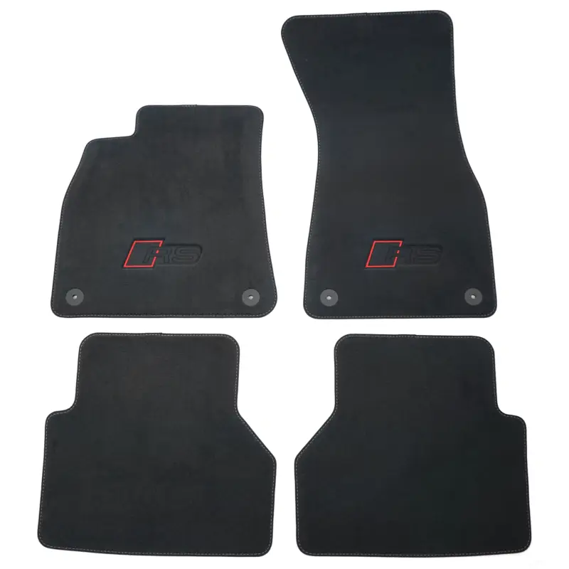Original Audi RS Textilfußmatten Premium Velours Fußmatten 4x Stoffmatten 4K1863011FDAS Expressversand