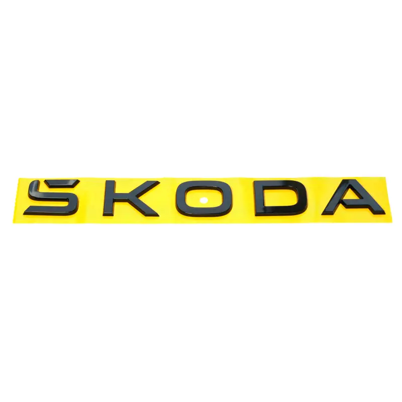 Original Skoda Schriftzug vorn Motorhaube Emblem Logo schwarz 5LA853886A041 Heißes Angebot