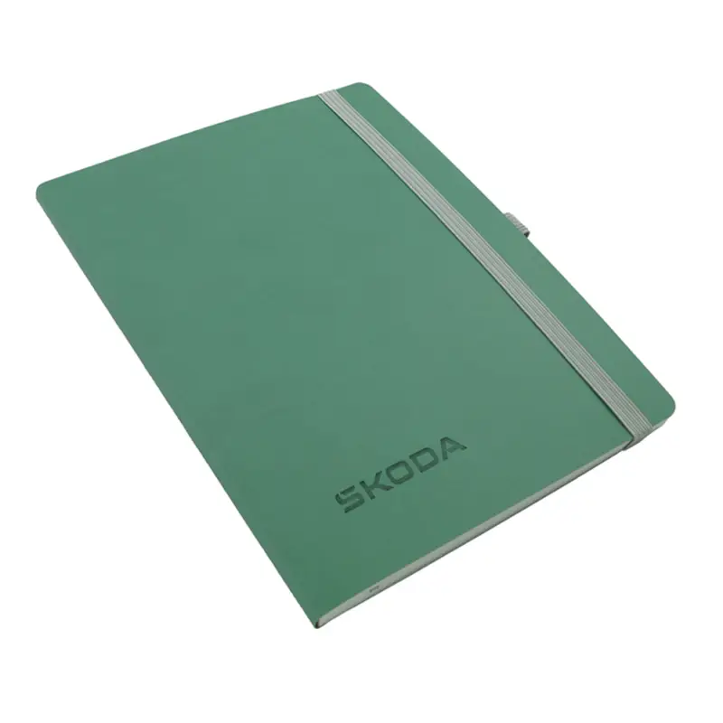 Original Skoda Notizbuch B5 Format Notizblock Softcover grün HVF02-200 Zertifiziert