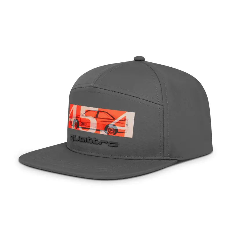 Original Audi Snapback Cap quattro 45.4 Logo Basecap Baseballkappe Baseballcap grau 3132500800 Heißes Angebot