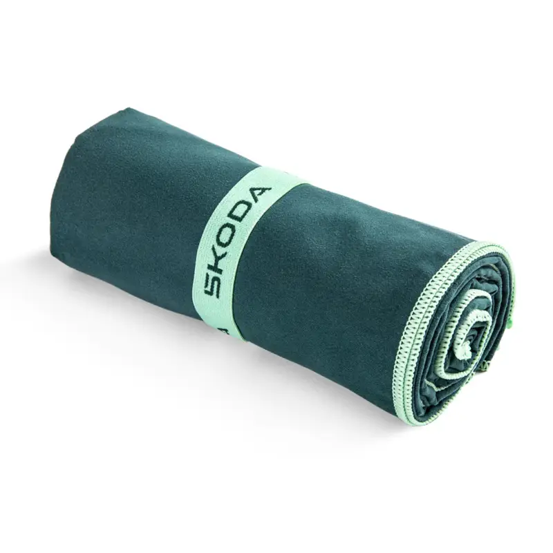 Preiswert Original Skoda Sporthandtuch Funktionshandtuch 70x150cm Handtuch grün 6U0084500A