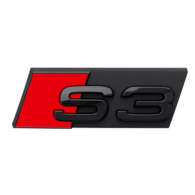 Abverkauf Original Audi S3 Schriftzug Kühlergrill Tuning Emblem Plakette Logo schwarz 8Y0071805