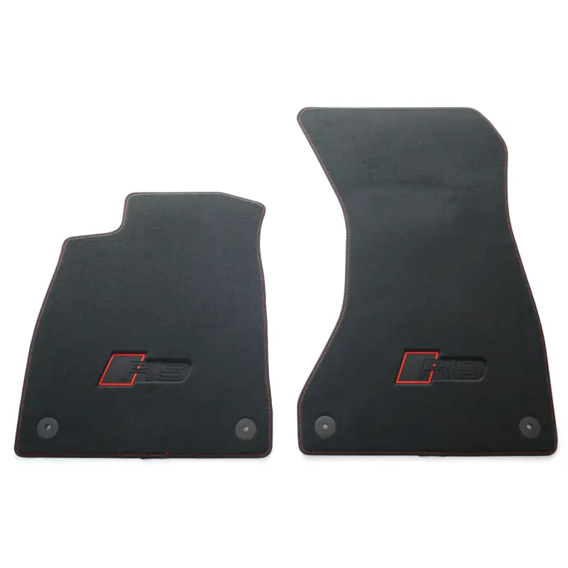 Sofort Bestellen Original Audi RS (B9) Textilfußmatten vorn Premium Velours Fußmatten 2x Stoffmatten 8W1863691CBCK