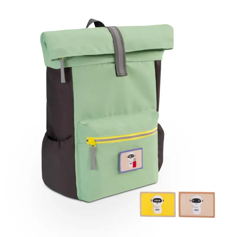 Original Audi Rucksack Kinder ADUI Design Backpack Kinderrucksack grün/grau 3202300400 Neu Im Sortiment