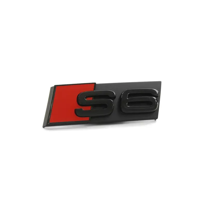 Original Audi S6 Schriftzug Clip Tuning Plakette Kühlergrill Black Edition schwarz 4F0853736FT94 Billig