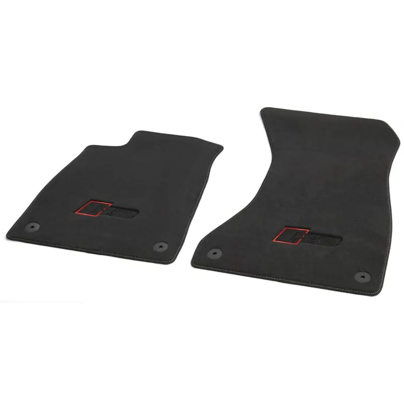 Neuheit Original Audi RS (B9) Textilfußmatten vorn Premium Velours Fußmatten 2x Stoffmatten 8W1863691CDAS