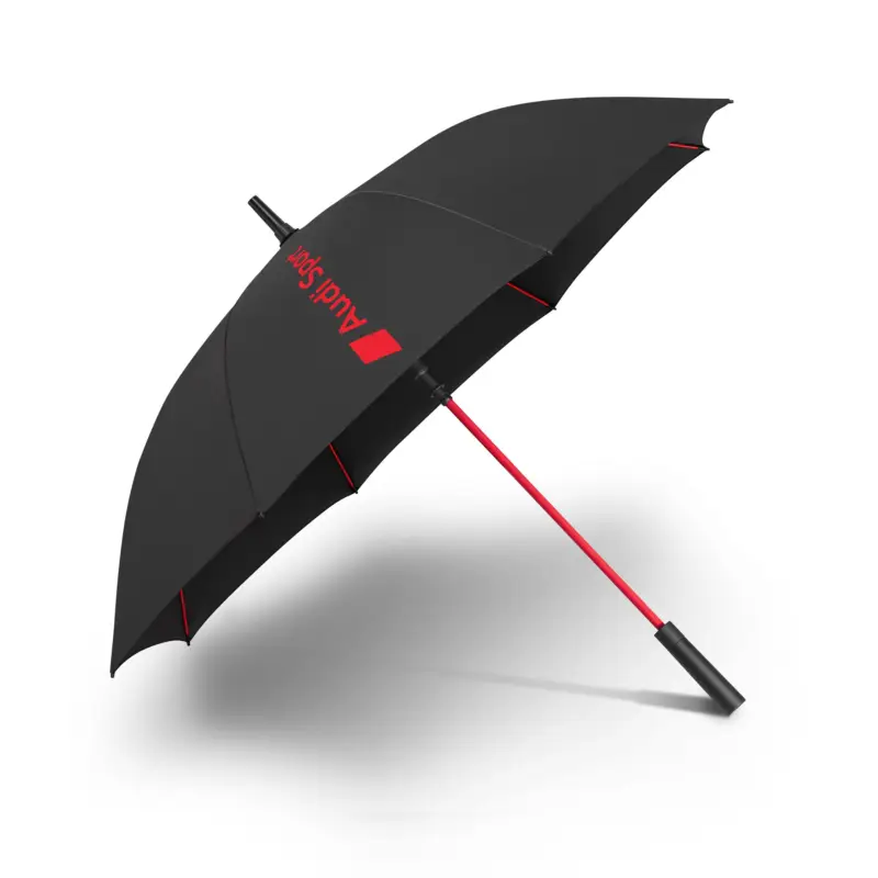 Angebot Original Audi Sport Regenschirm Stockschirm Automatik Schirm schwarz/rot 3122600300