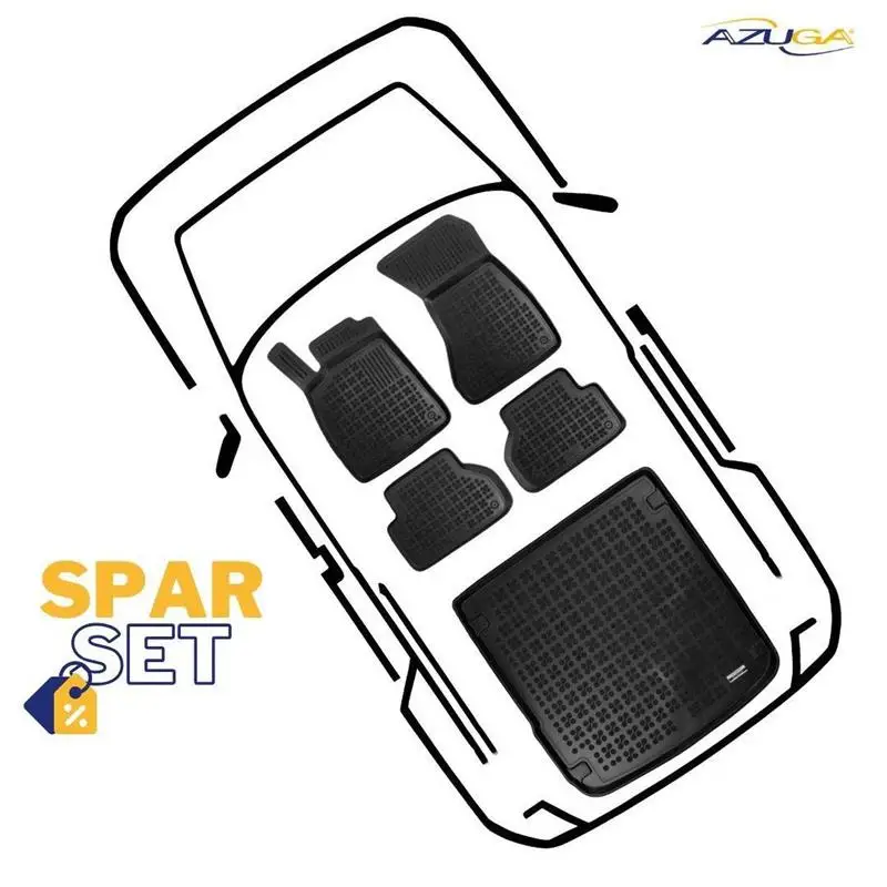 Gummi-Kofferraumwanne + Gummimatten passend für Audi A4 Avant ab 10/2015-2024 (B9/8W) Preis Gesenkt