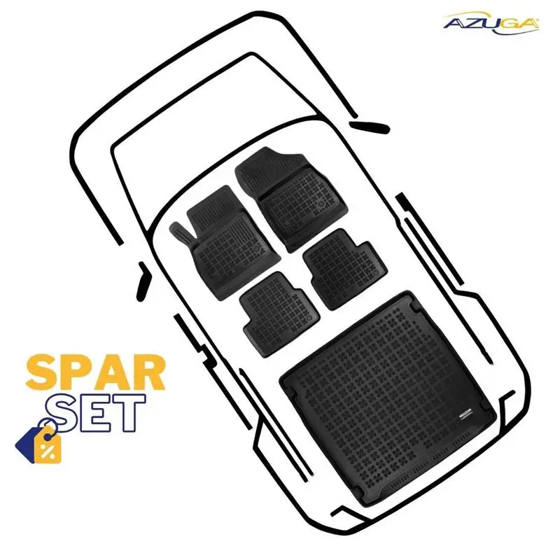 Neu Im Sortiment Gummi-Kofferraumwanne + Gummimatten passend für Opel Astra K Sports Tourer ab 2015-8/2022