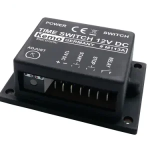 Zeitrelais Zeitschalter 12V DC max 3A einstellbar ca. 2sek - 23Min M113A Kemo Preis Gesenkt