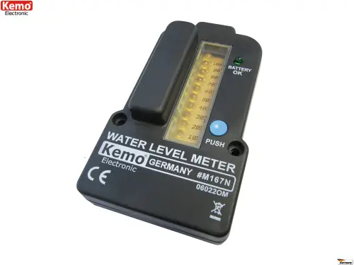 Füllstandsanzeige für Wassertanks Wasserstandssensor Batteriebetrieben M167N Kemo Direkt Vom Hersteller