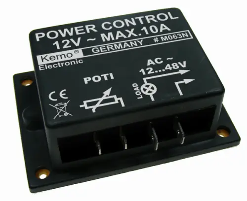 Dimmer Leistungsregler 12V - 48V ~ AC max 10 A M063N Kemo Rabatt