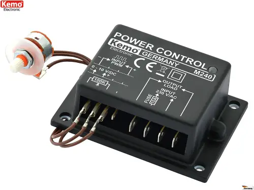 Leistungsregler Lastregler Dimmer 230V max 10A Phasenanschnitt Kemo M240 Beliebt