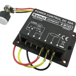 Markenprodukt PWM Leistungsregler Gleichspannungsregler 9V bis 28V DC 12V Dimmer max 20A M195 Kemo