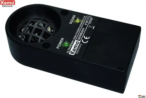 Leistungsstarke Ultraschall Tier vergrämung Tierscheuche 12V M175 Kemo Nur Für Kurze Zeit