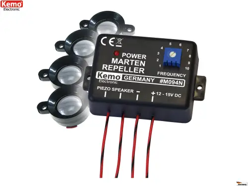 Marderabwehr Marderstopp Marder Stopper 12V - 15V DC M094N Kemo Solange Der Vorrat Reicht