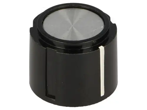 Heißes Angebot 20mm Drehknopf mit Madenschraube und 6mm - 6,35mm Achsaufnahme