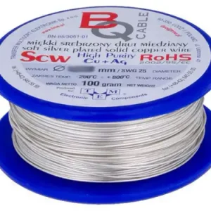 (13,32 EUR pro 1m) 2mm versilberter Kupferdraht 100g 3m CU versilbert Neue Ware