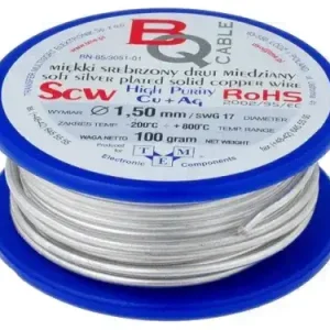 (6,66EUR pro 1m) Kupferdraht versilbert 1,5mm ca 6m auf Spule 0,1kg Nur Für Kurze Zeit
