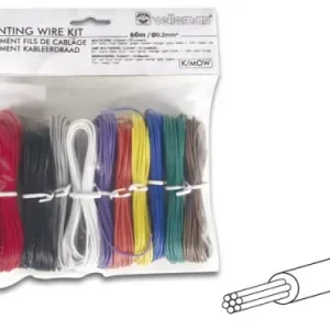 Günstig Litzensortiment Schaltlitze Litze Leitung 1 x 0,2qmm AWG24 10Farbe je Farbe 5m Velleman K/MOW